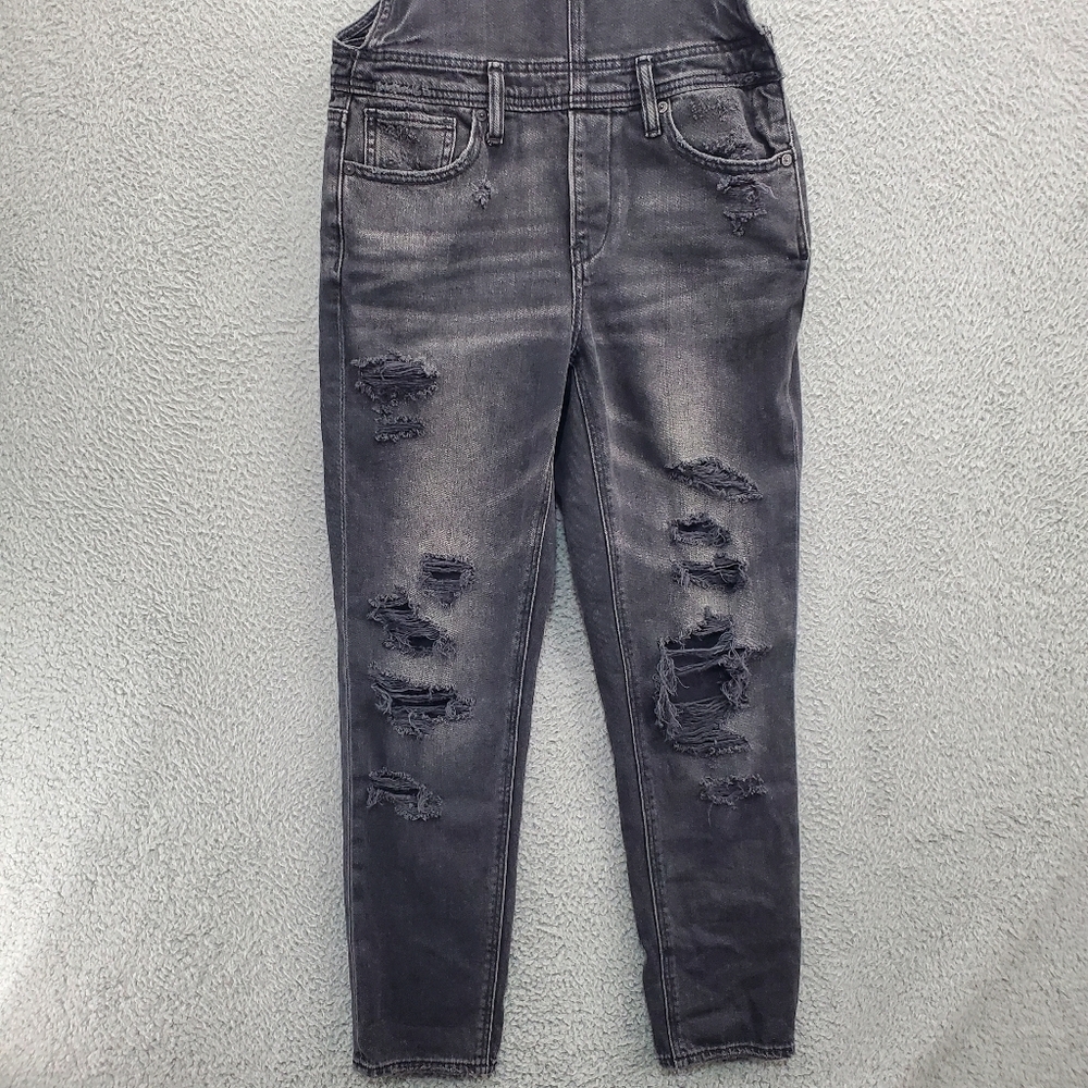 American Eagle Tomgirl Overalls Womens Size Small Black - Picture 9 of 13